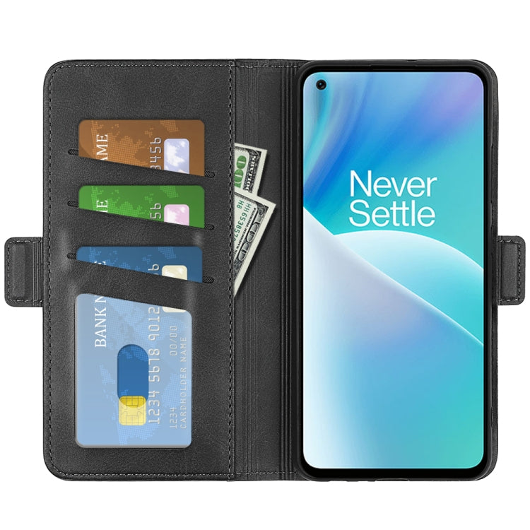 Per OnePlus Nord 2T 5G Custodia per telefono in pelle con fibbia magnetica a doppio lato, For OnePlus Nord 2T 5G
