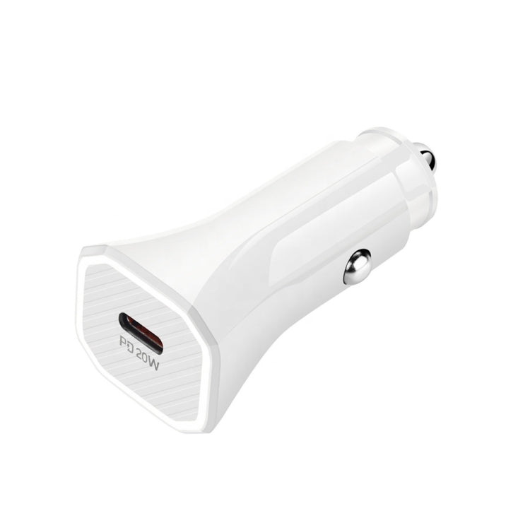 Caricabatteria da auto con interfaccia di tipo C TE-P2 PD 20W, TE-P2 (Black), TE-P2 (White)