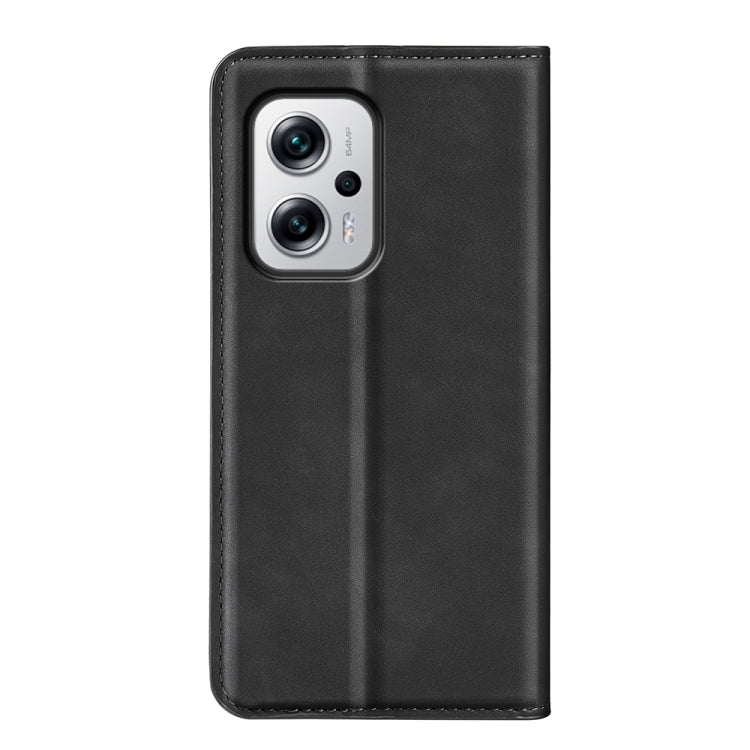 Per Xiaomi Redmi Note 11T Pro / Note 11T Pro+ Custodia per telefono in pelle con aspirazione magnetica retro-skin, For Xiaomi Redmi Note 11T Pro