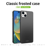 Custodia rigida ultrasottile MOFI Frosted PC, For iPhone 14, For iPhone 14 Plus, For iPhone 14 Pro, For iPhone 14 Pro Max