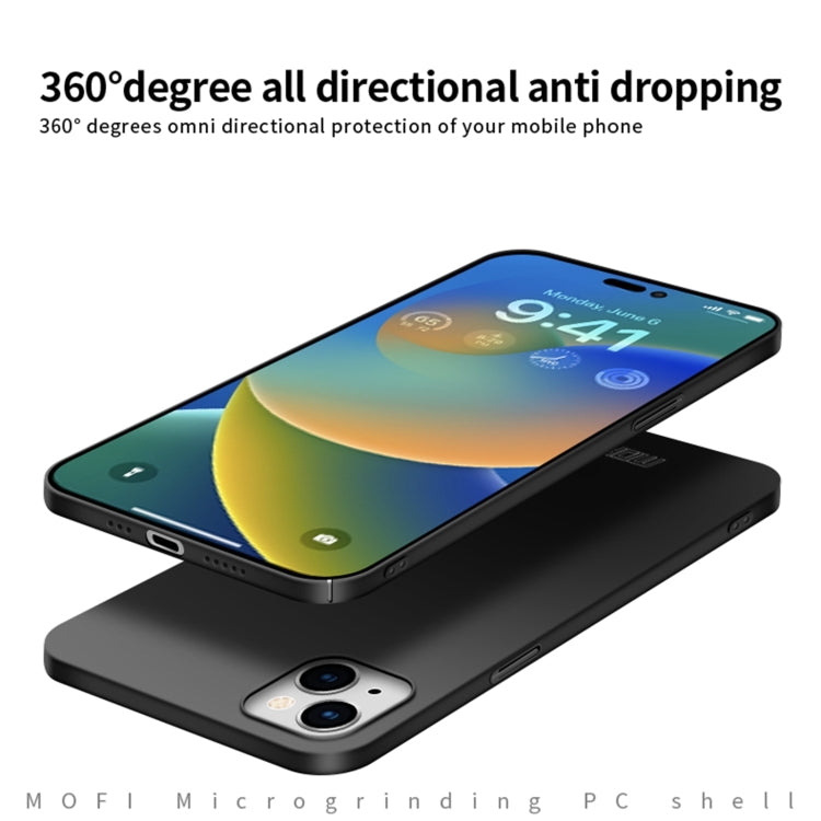 Custodia rigida ultrasottile MOFI Frosted PC, For iPhone 14, For iPhone 14 Plus, For iPhone 14 Pro, For iPhone 14 Pro Max