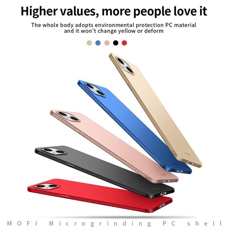 Custodia rigida ultrasottile MOFI Frosted PC, For iPhone 14, For iPhone 14 Plus, For iPhone 14 Pro, For iPhone 14 Pro Max