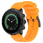 Cinturino per orologio in silicone tinta unita con motivo a calcio da 24 mm, For Suunto 9, For Suunto 7, For Suunto 9 Baro, For Suunto Spartan Sport Wrist HR Baro