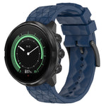 Cinturino per orologio in silicone tinta unita con motivo a calcio da 24 mm, For Suunto Spartan Sport