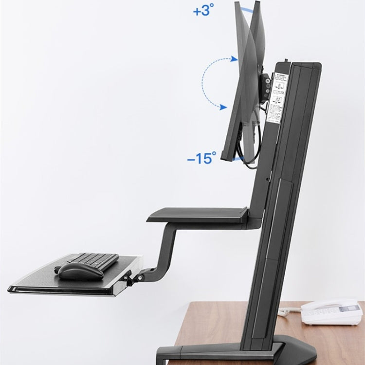 NORTH BAYOU NB L80 Dual Tray Desktop Clamp LCD Monitor Stand for 17-32 inch, L80