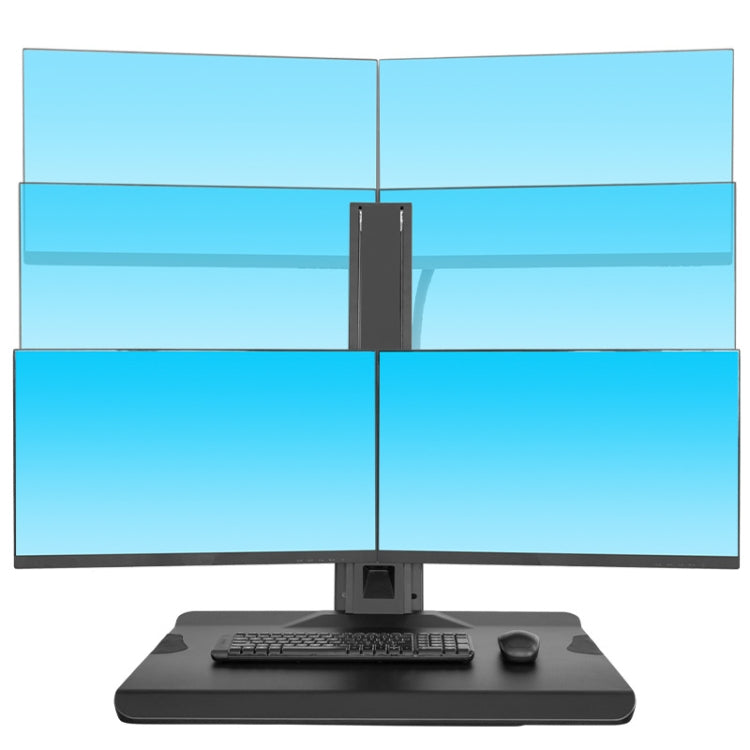 Morsetto da tavolo North Bayou L100 per doppio monitor 22-27"