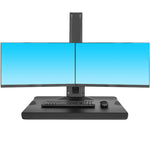Morsetto da tavolo North Bayou L100 per doppio monitor 22-27"