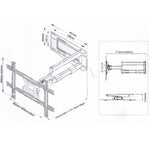 Supporto TV girevole 40-70 pollici NORTH BAYOU NB SP2