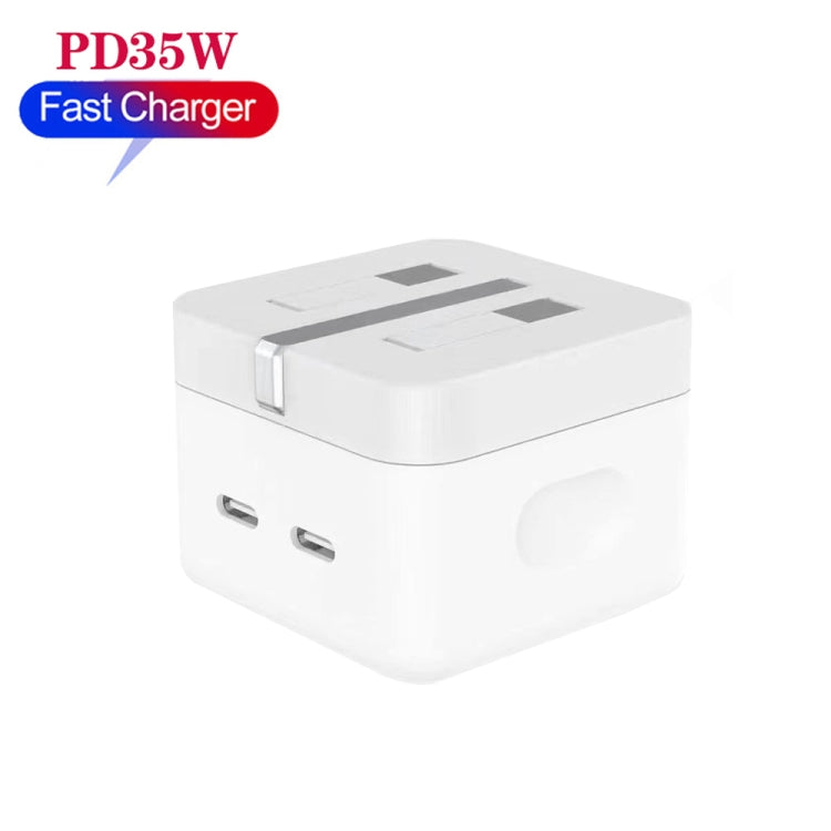 Caricabatterie USB-C 35W doppia porta per iPhone iPad