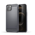 Custodia morbida in TPU in fibra di carbonio con trama spazzolata serie MOFI Gentleness, For iPhone 14, For iPhone 14 Pro, For iPhone 14 Plus, For iPhone 14 Pro Max
