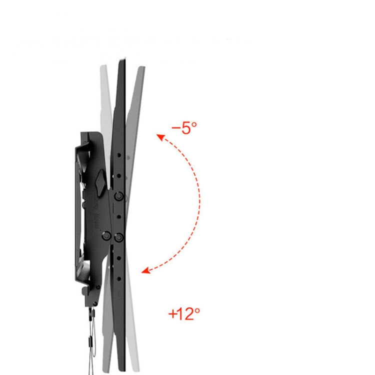 NORTH BAYOU NB DF70-T Staffa di inclinazione regolabile in altezza per montaggio su rack per TV LCD da 55-85 pollici, DF70-T