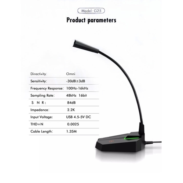 Microfono da tavolo USB Yanmai G25 RGB