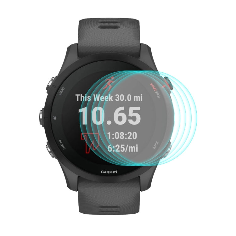 Per Garmin Forerunner 255 ENKAY 0.2mm 9H Pellicola proteggi schermo in vetro temperato per orologio, 1 PC, 2 PCS, 5 PCS, 10 PCS