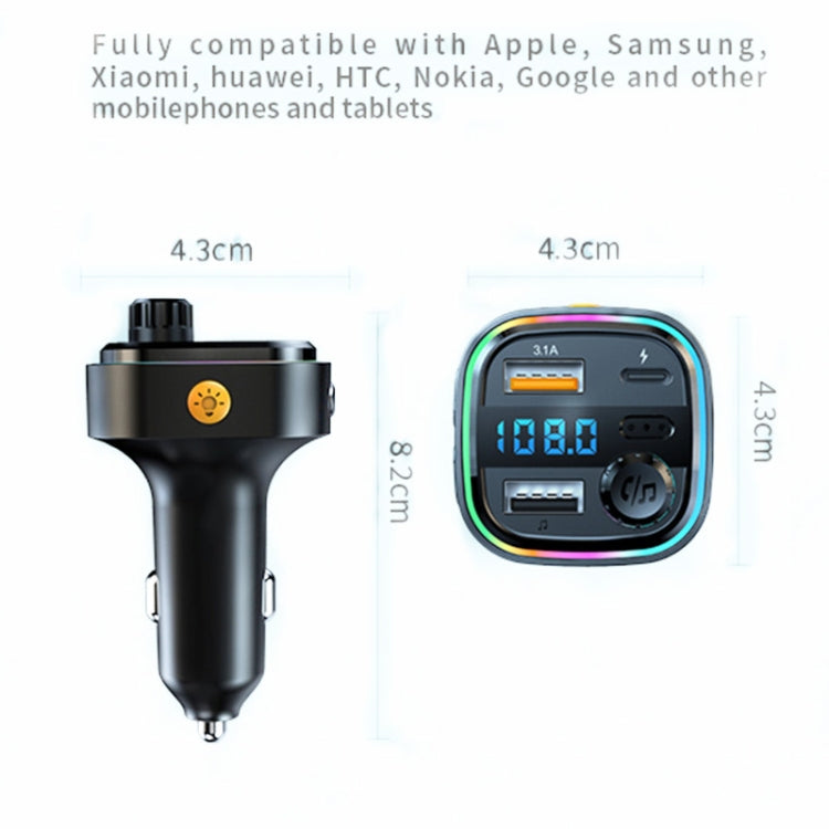 C26 Trasmettitore Bluetooth per auto Lettore audio vivavoce Caricatore per auto doppio USB, C26