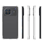 Per vivo X Note 5G JSM Custodia per telefono antiscivolo antiurto con airbag in TPU trasparente, For vivo X Note 5G