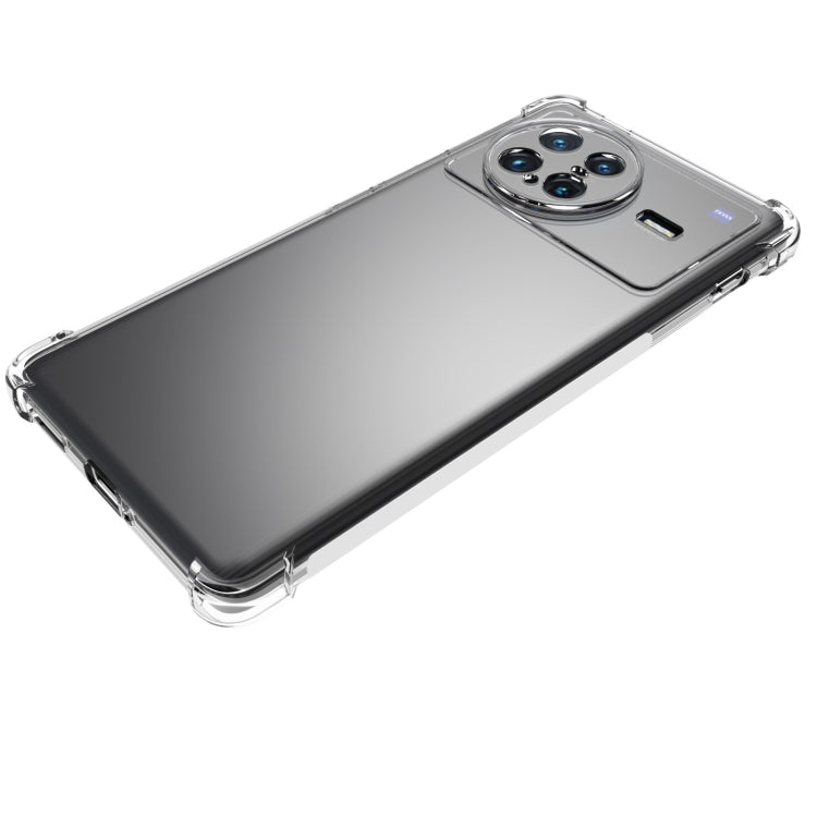 Per vivo X Note 5G JSM Custodia per telefono antiscivolo antiurto con airbag in TPU trasparente, For vivo X Note 5G