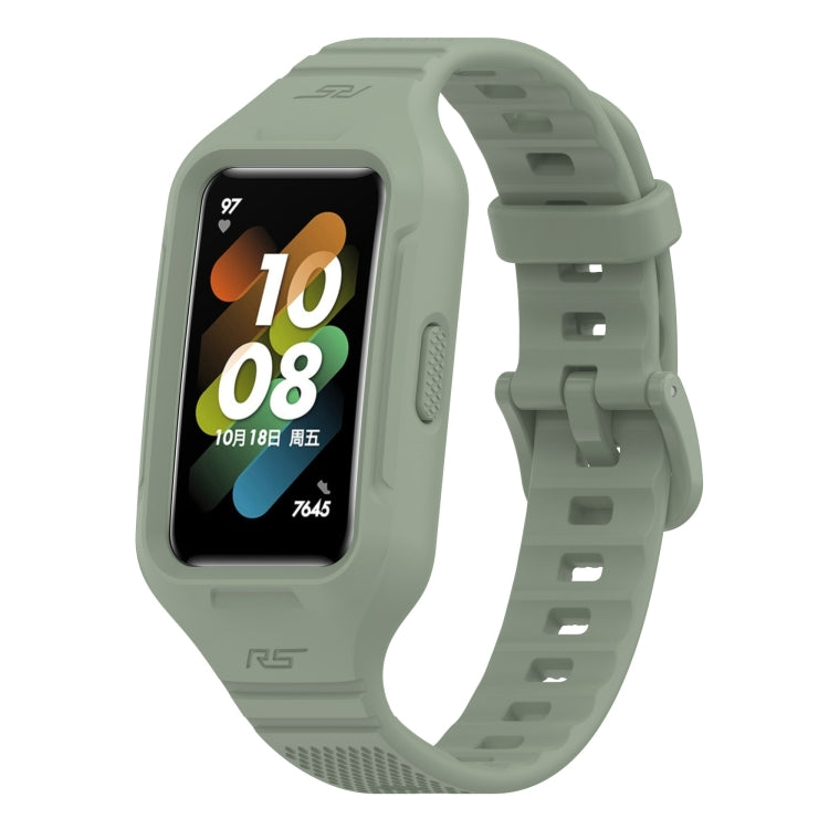 Cinturino integrato in silicone tinta unita, For Huawei Band 8 / 7