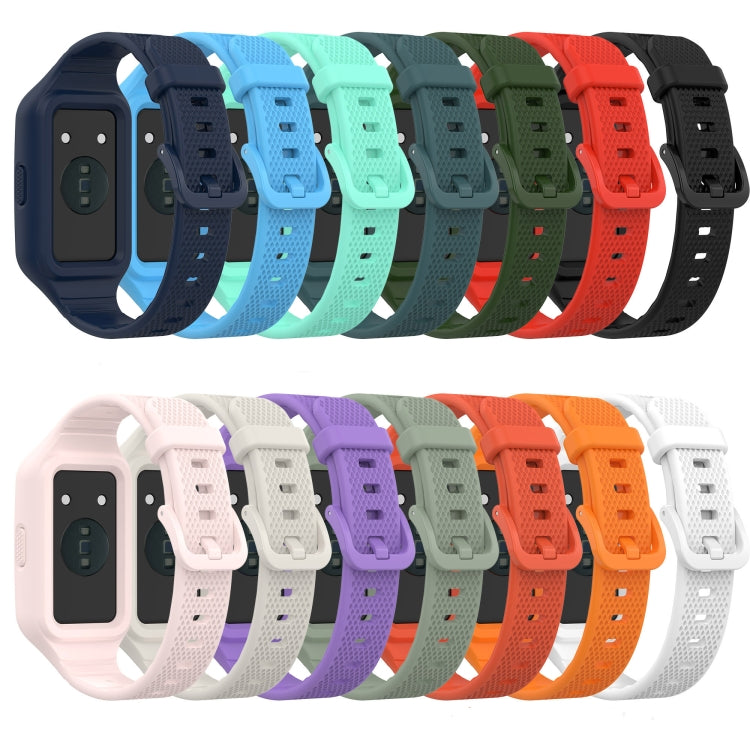 Cinturino integrato in silicone tinta unita, For Huawei Band 8 / 7