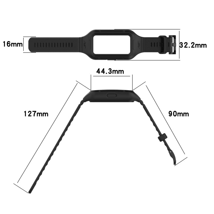 Cinturino integrato in silicone tinta unita, For Honor Band 6