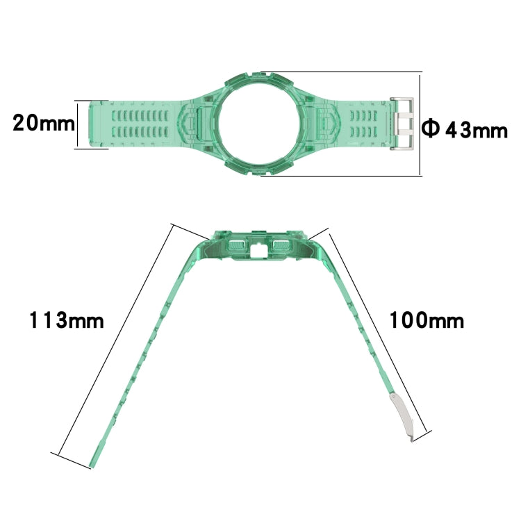 Cinturino integrato in silicone, For Samsung Galaxy Watch 44MM