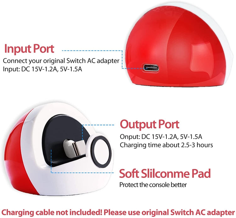 Dock di ricarica portatile per Nintendo Switch e Switch Lite