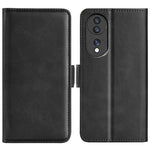 Per Honor 70 Custodia per cellulare in pelle con fibbia magnetica a doppio lato, Black, Yellow, Brown, Dark Blue, Red