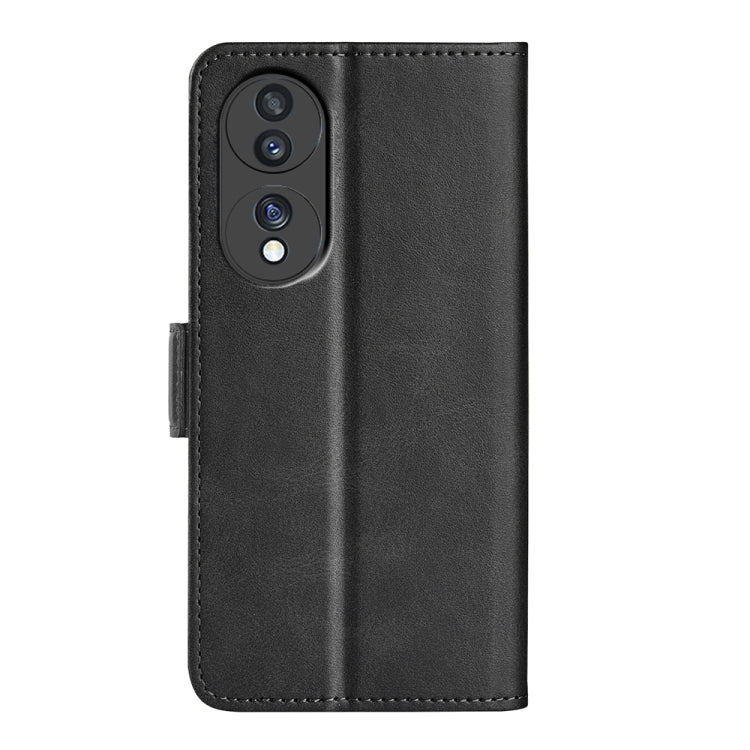 Per Honor 70 Custodia per cellulare in pelle con fibbia magnetica a doppio lato, Black, Yellow, Brown, Dark Blue, Red