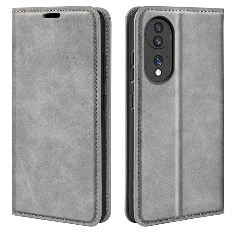 Per HuaWei Honor 70 Custodia per telefono in pelle con aspirazione magnetica retro-pelle, For Honor 70