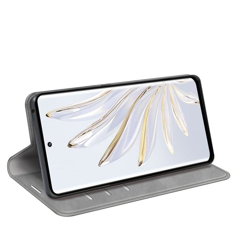 Per HuaWei Honor 70 Custodia per telefono in pelle con aspirazione magnetica retro-pelle, For Honor 70