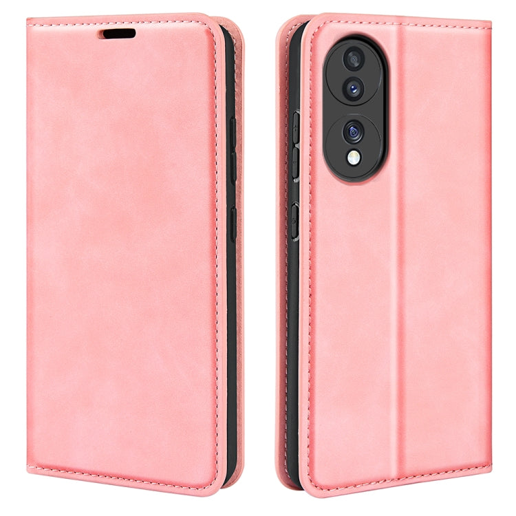 Per HuaWei Honor 70 Custodia per telefono in pelle con aspirazione magnetica retro-pelle, For Honor 70