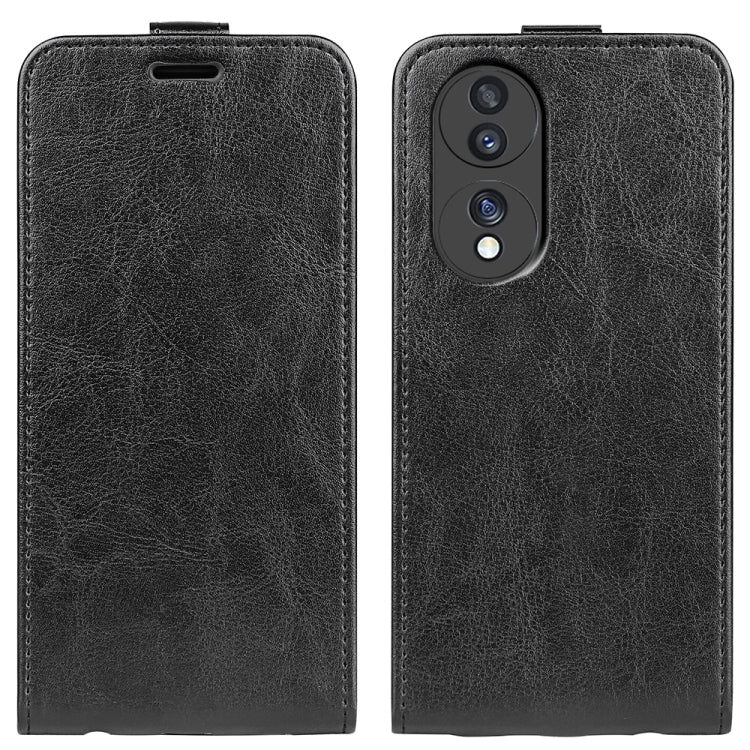 Per Honor 70 R64 Custodia per telefono in pelle con vibrazione verticale Texture, For Honor 70