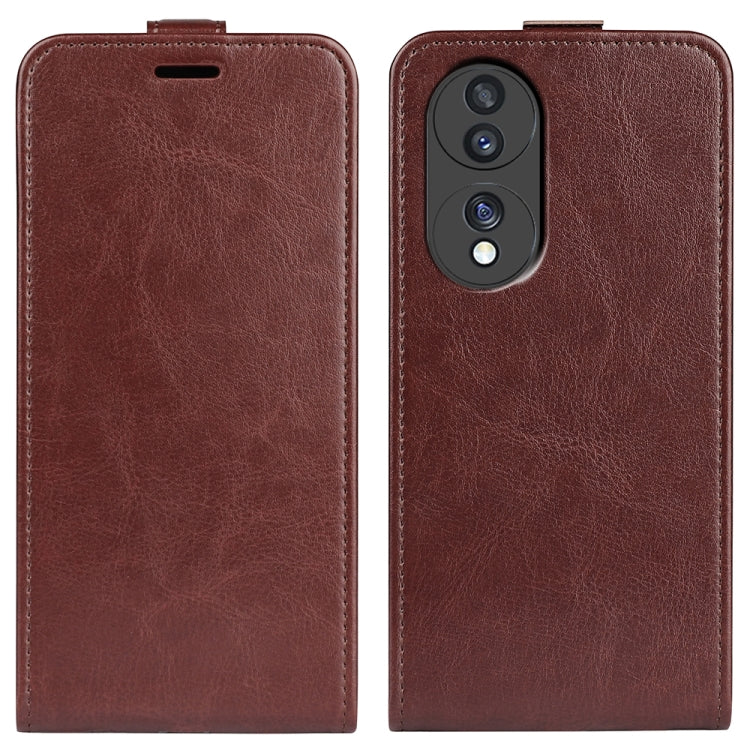 Per Honor 70 R64 Custodia per telefono in pelle con vibrazione verticale Texture, For Honor 70