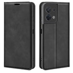 Per OPPO Reno8 Custodia per telefono in pelle con aspirazione magnetica retro-pelle, For OPPO Reno8