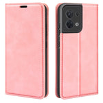 Per OPPO Reno8 Custodia per telefono in pelle con aspirazione magnetica retro-pelle, For OPPO Reno8