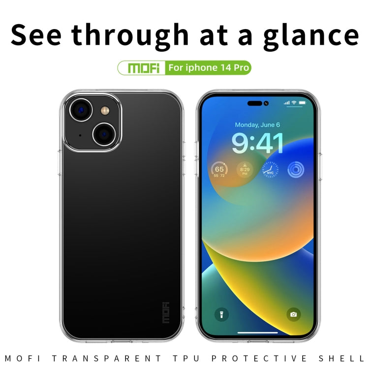 Custodia per telefono in TPU ultrasottile serie MOFI Ming, For iPhone 14, For iPhone 14 Pro, For iPhone 14 Plus, For iPhone 14 Pro Max, For iPhone 13 mini, For iPhone 13, For iPhone 13 Pro, For iPhone 13 Pro Max