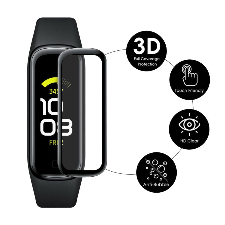 Per Samsung Galaxy Fit 2 ENKAY Hat-Prince 3D Full Coverage Soft PC Edge + Pellicola proteggi schermo PMMA HD, 1 PC, 2 PCS, 5 PCS, 10 PCS