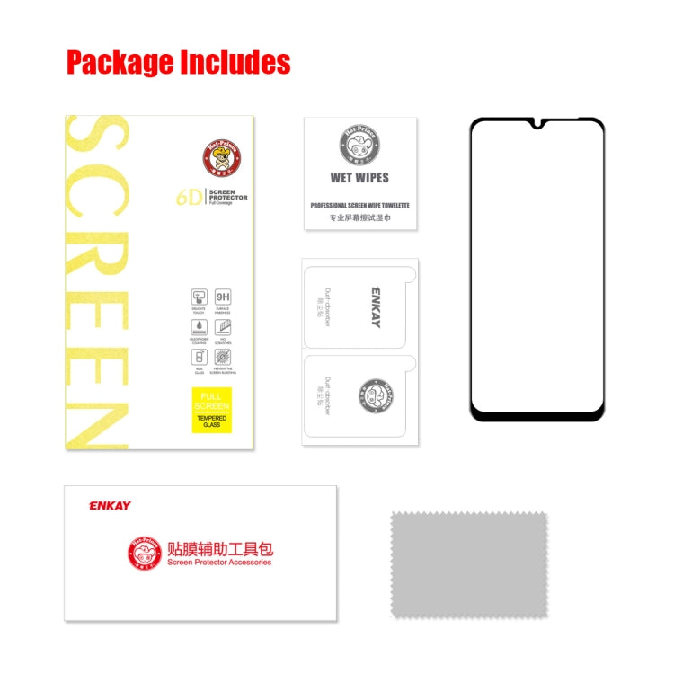 Per Samsung Galaxy M13 4G ENKAY Hat-Prince 6D Full Glue Vetro temperato Full Film, For Samsung Galaxy M13 4G(1 PC), For Samsung Galaxy M13 4G(2 PCS), For Samsung Galaxy M13 4G(5 PCS)