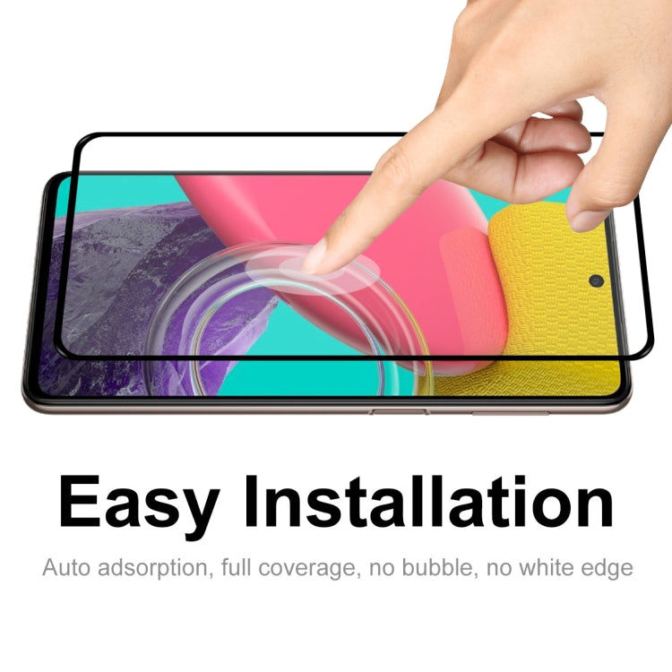 Per Samsung Galaxy M53 4G ENKAY Hat-Prince Full Glue 0.26mm 9H 2.5D Vetro temperato Full Film, For Samsung Galaxy M53 4G (1 PC), For Samsung Galaxy M53 4G (2 PCS), For Samsung Galaxy M53 4G (5 PCS), For Samsung Galaxy M53 4G (10 PCS)
