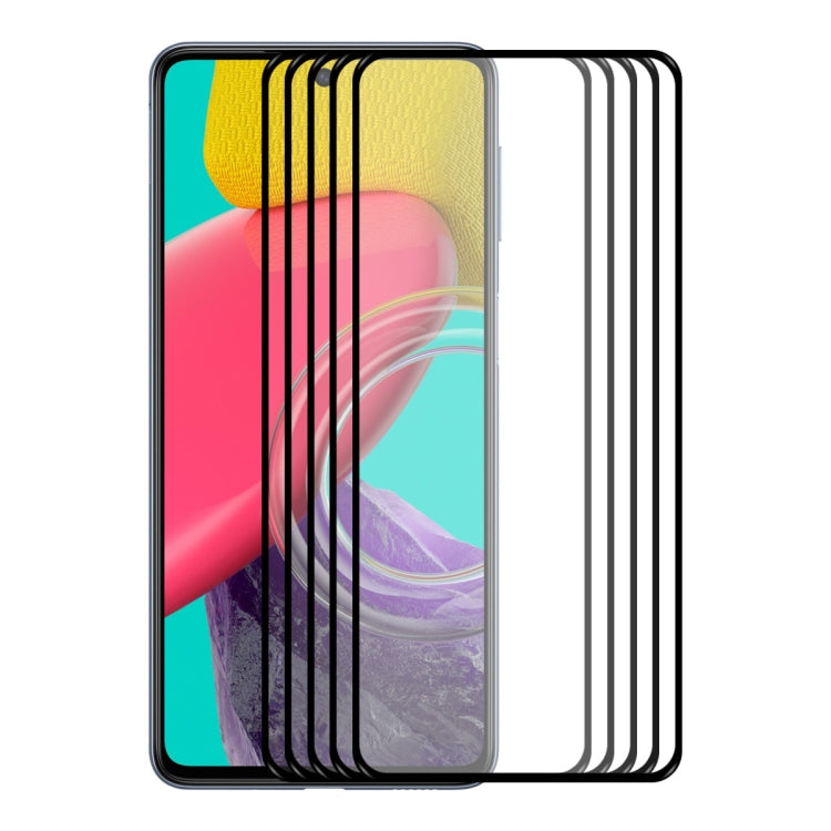 Per Samsung Galaxy M53 4G ENKAY Hat-Prince Full Glue 0.26mm 9H 2.5D Vetro temperato Full Film, For Samsung Galaxy M53 4G (1 PC), For Samsung Galaxy M53 4G (2 PCS), For Samsung Galaxy M53 4G (5 PCS), For Samsung Galaxy M53 4G (10 PCS)