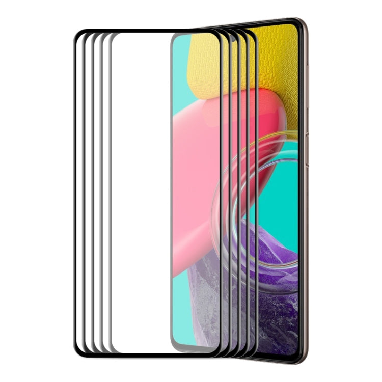 Per Samsung Galaxy M53 4G ENKAY Hat-Prince 6D Full Glue Vetro temperato Full Film, For Samsung Galaxy M53 4G(1 PC), For Samsung Galaxy M53 4G(2 PCS), For Samsung Galaxy M53 4G(5 PCS)