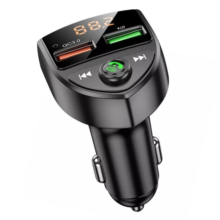 C8 Car U Disk Lettore Bluetooth Trasmettitore Fm QC3.0 Doppie porte USB Ricarica rapida, C8 QC3.0