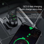 C8 Car U Disk Lettore Bluetooth Trasmettitore Fm QC3.0 Doppie porte USB Ricarica rapida, C8 QC3.0
