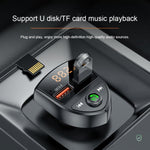 C8 Car U Disk Lettore Bluetooth Trasmettitore Fm QC3.0 Doppie porte USB Ricarica rapida, C8 QC3.0