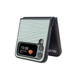 Per la custodia del telefono Samsung Galaxy Z Flip4 Water Ripple Texture, White, Pink, Black, Gray, Light Green, Purple, Brown
