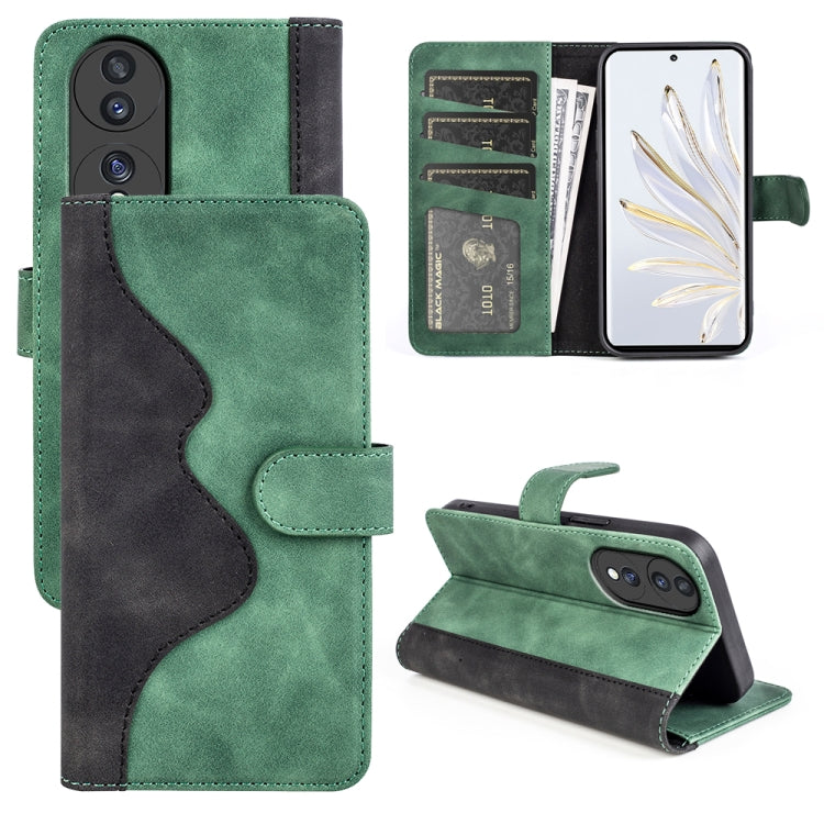 Per Honor 70 Custodia per telefono in pelle flip orizzontale con cuciture, For Honor 70