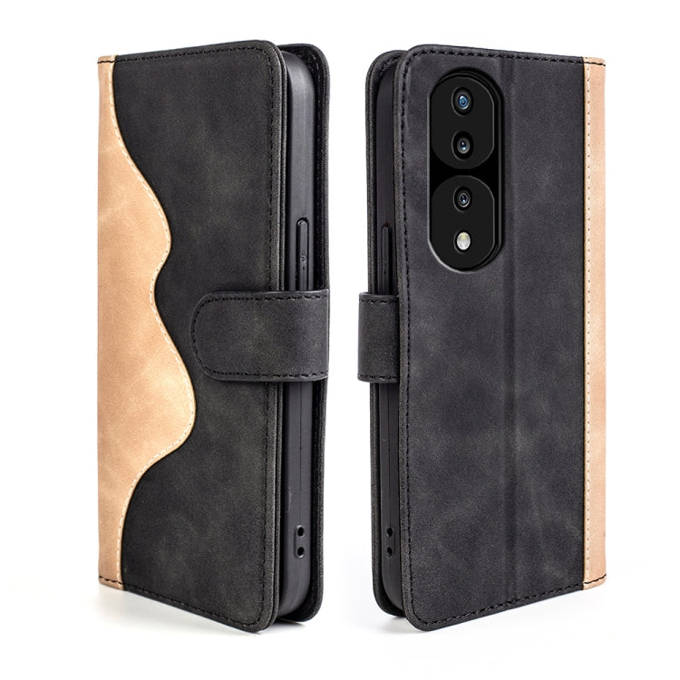 Per Honor 70 Pro Custodia per cellulare in pelle con cuciture orizzontali, For Honor 70 Pro