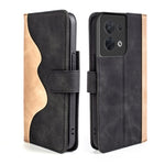 Per OPPO Reno8 Custodia per telefono in pelle flip orizzontale con cuciture, For OPPO Reno8