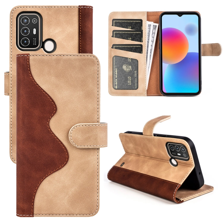 Per ZTE Blade A52 Custodia per cellulare in pelle con cuciture orizzontali, For ZTE Blade A52