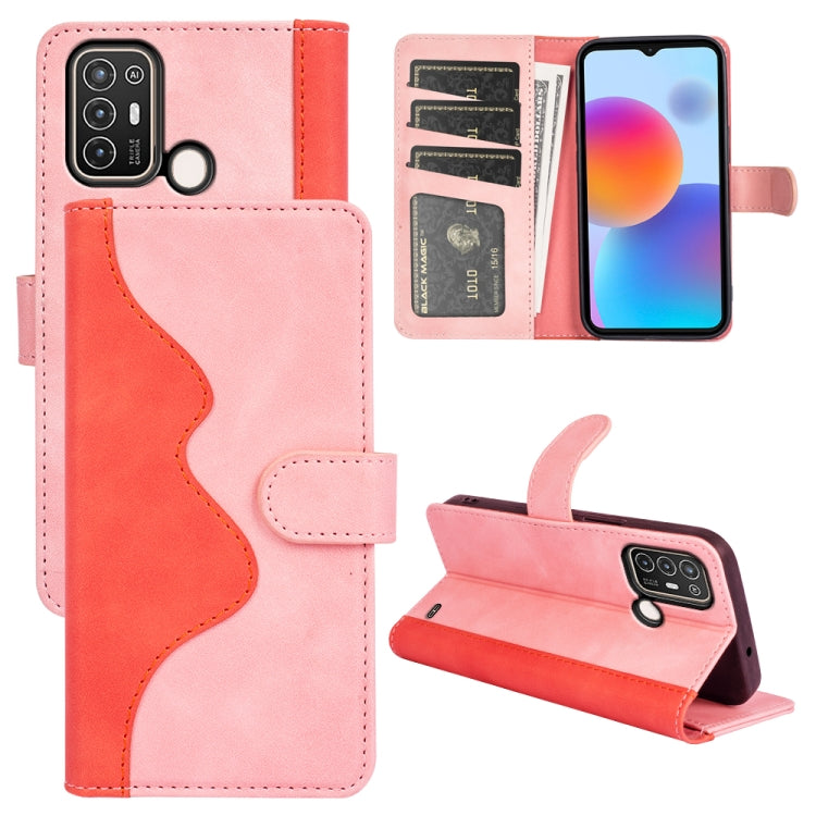 Per ZTE Blade A52 Custodia per cellulare in pelle con cuciture orizzontali, For ZTE Blade A52