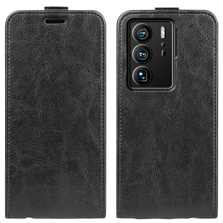 Per ZTE Axon 40 Ultra R64 Custodia in pelle con vibrazione verticale Texture, For ZTE Axon 40 Ultra